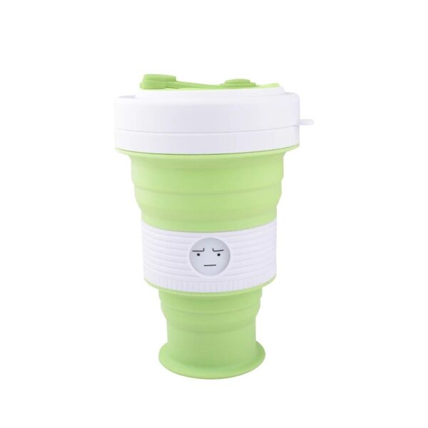 Collapsible Travel Mug Green Lemon