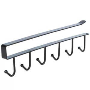 Black Metal Storage Rack Hanger