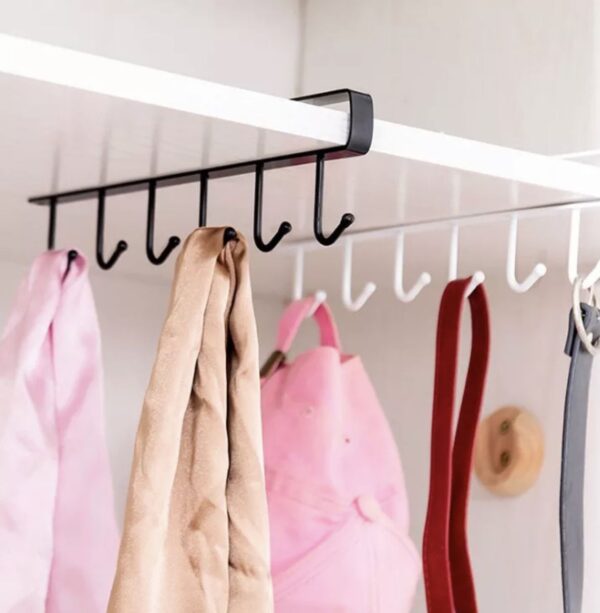 Black Metal Storage Rack Hanger