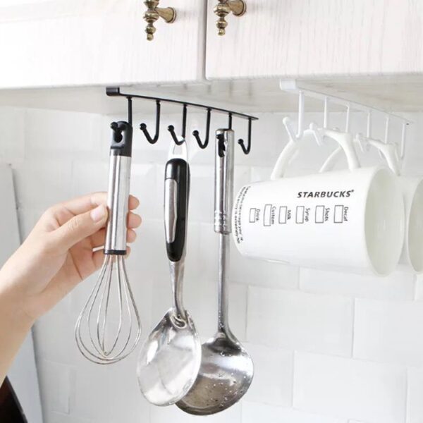 Black Metal Storage Rack Hanger