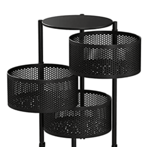 Round Rotating Multi-layer Storage Basket